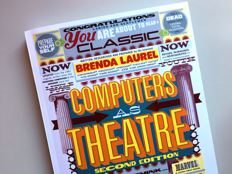 Computer as a theatre, Brenda Laurel cover II edition [Biblioteca Amnesia]