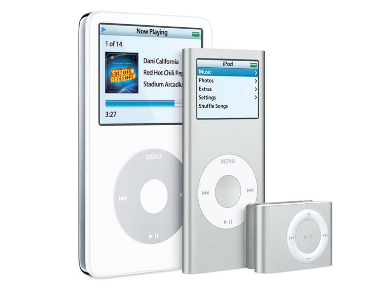 iPod Shuffle lanciato nel 2005 arrivato fino alla quinta generazione nel 2015