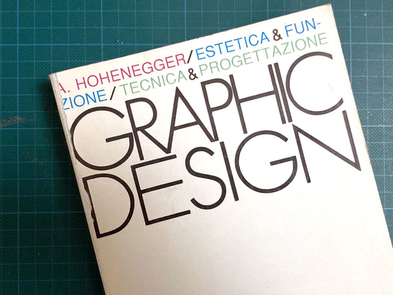 raphic Design Estetica & Funzione/Tecnica & Progettazione di Alfred Hohenegger: Copertina del libro della Biblioteca Amnesia